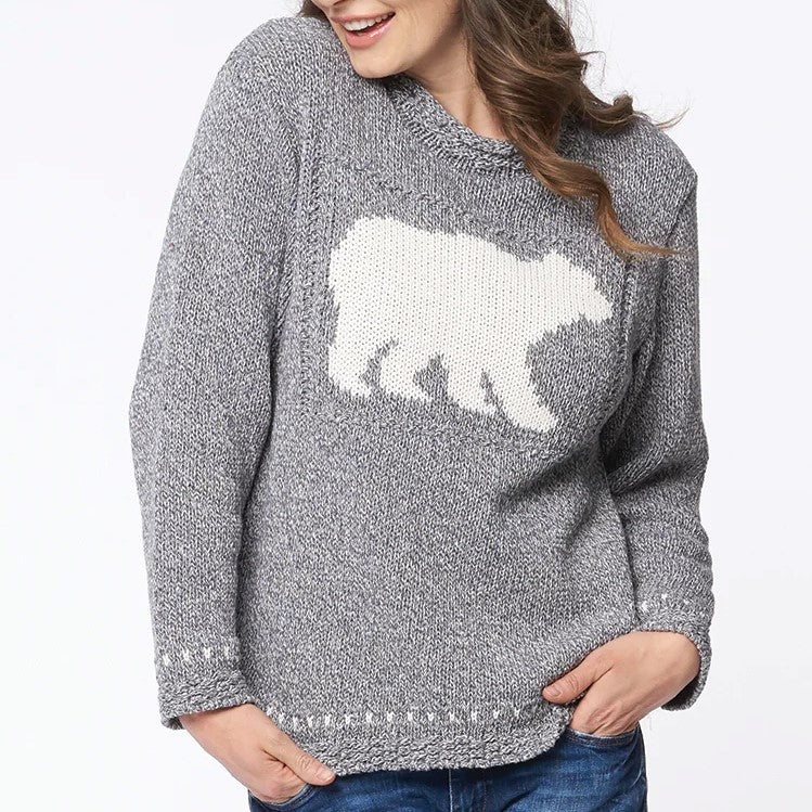 Canadiana Eco cotton Laurentian Bear Pullover Sweater – Parkhurst Knitwear