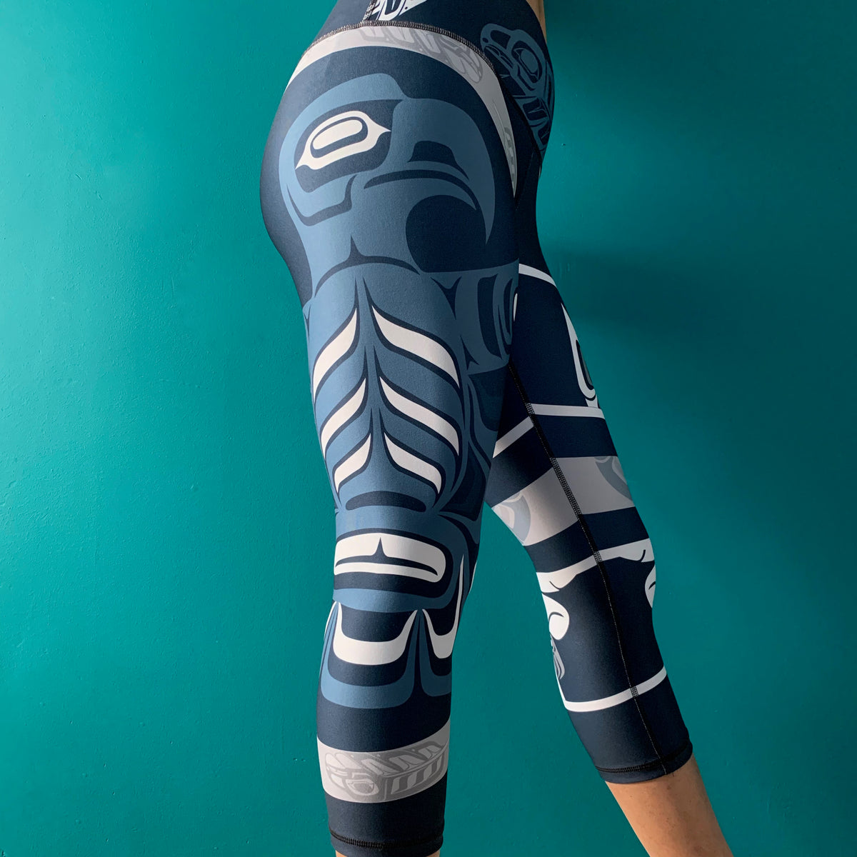 Haida Eagle Intuition Capri Legging Granville Island Treasures