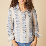 Dove Shaped Hem Cotton Shirt
