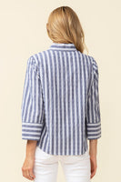 Palm Beach Stripe Pullover - Indigo