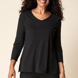 Black Seamed Gallery Tunic