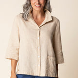 Relaxed Camp Shirt - Oatmeal (Only S Left)