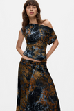Flocked Tube Skirt