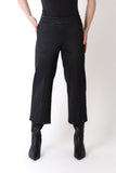 24" Black/Charcoal Mini Check Ponte Pant