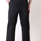 24" Black/Charcoal Mini Check Ponte Pant