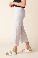 Pleat Button Capri - 2 Colours