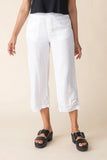 Pleat Button Capri - 2 Colours