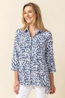 Inner Circle Statement Shirt - Blue/White