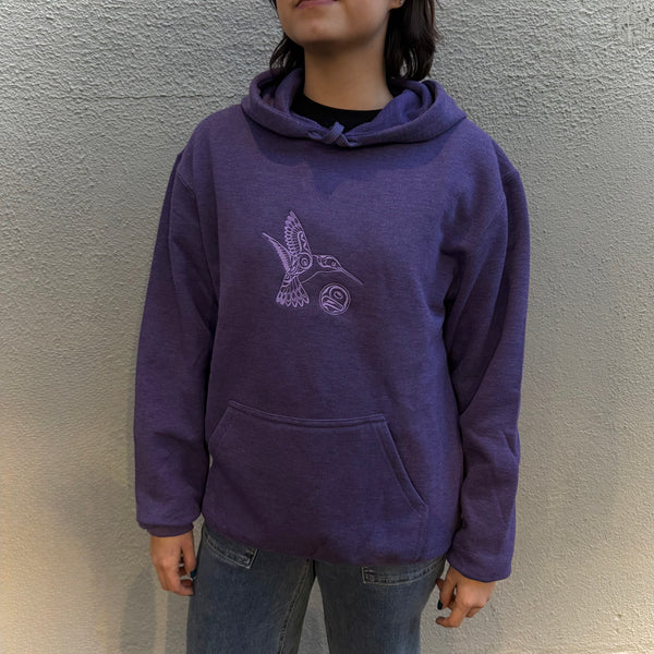 Purple Hoodie - Hummingbird