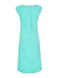 Summer Fiesta Cotton Blend Dress - Aqua