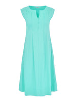 Summer Fiesta Cotton Blend Dress - Aqua