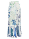 City Garden Linen Skirt