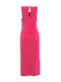 Fuchsia Jersey Shift Dress