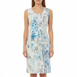 Zip Front Art Collage 46 Dress
