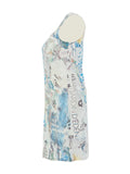 Zip Front Art Collage 46 Dress
