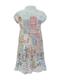 City Circus Crinkle Cotton Dress
