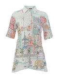 City Circus Crinkle Cotton Shirt