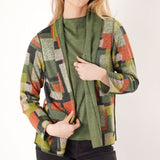 Sketch Block Reversible Cardigan
