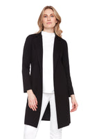 Black Light Ponte Lined Coat
