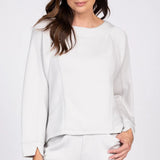 Feather Lux Knit Travel Pullover - Sand