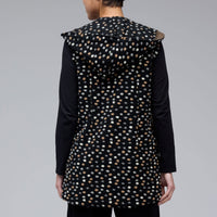 Pebbled Boiled Wool Hooded Vest