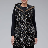 Pebbled Boiled Wool Hooded Vest