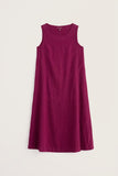 Cresting Waves Linen Dress