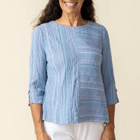 Boya Weave Button Back Pullover