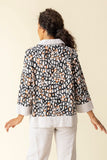 Inner Circle Collared Tunic - Black/Oatmeal Combo (Only XS, L + XL Left)