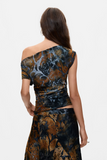 Flocked Asymmetric Top