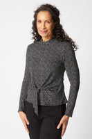 Tie Front Dot Top