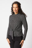 Tie Front Dot Top