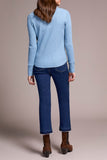 Heather Denim Waffle Henley Top