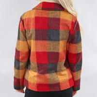 Gold Plaid Coat