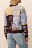 2-Way Jacquard Knit Cardigan