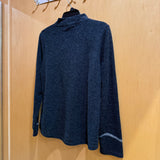 Felted Flower Pullover - Charcoal
