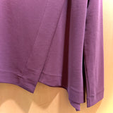 Plesion Long Sleeve Angled Top - Wine