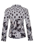 Original Geo Print Fitted Shirt