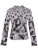 Original Geo Print Fitted Shirt