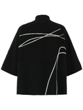 Abstract Lines Knit Jacket