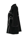 Abstract Lines Knit Jacket