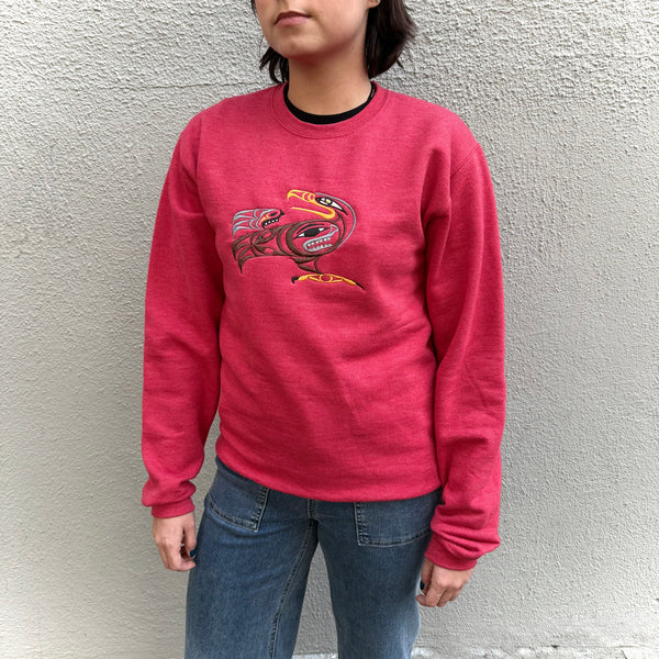 Coral Red Sweatshirt - Eagle Returning