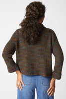 Confetti Yarn Funnel Neck Cardi