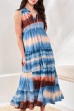 Ombre Printed Cotton Maxi Dress