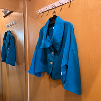 Turquoise Linen Bolero