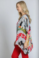 Short Floral Mix Kaftan