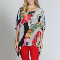 Short Floral Mix Kaftan