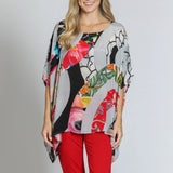 Short Floral Mix Kaftan