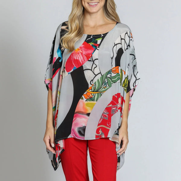 Short Floral Mix Kaftan