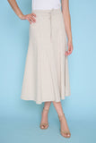A-Line Paneled Long Skirt